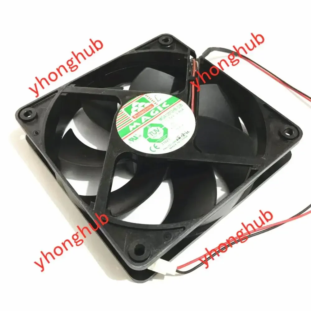 

MAGIC MGA12012HB-O25 DC 12V 0.45A 2-Wire 120x120x25mm Server Cooling Fan