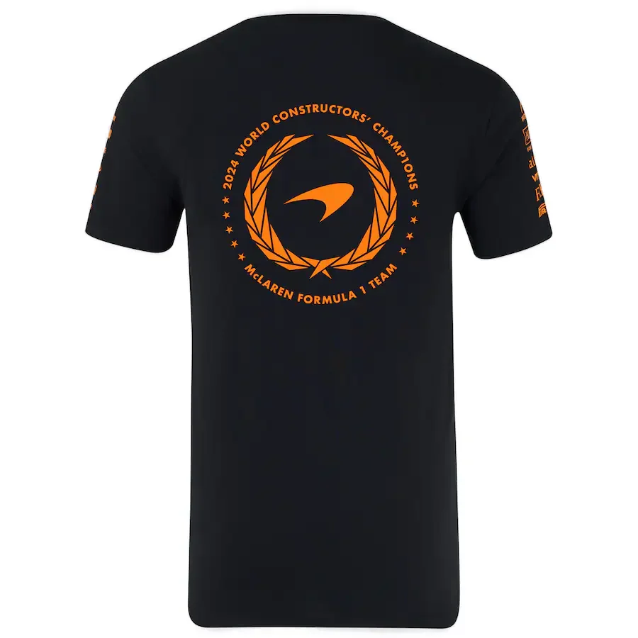 Racing Summer F1 McLaren 2024 Constructors Championship T-Shirt Mesh Sweat-absorbing Quick-drying Breathable Outdoor Sports