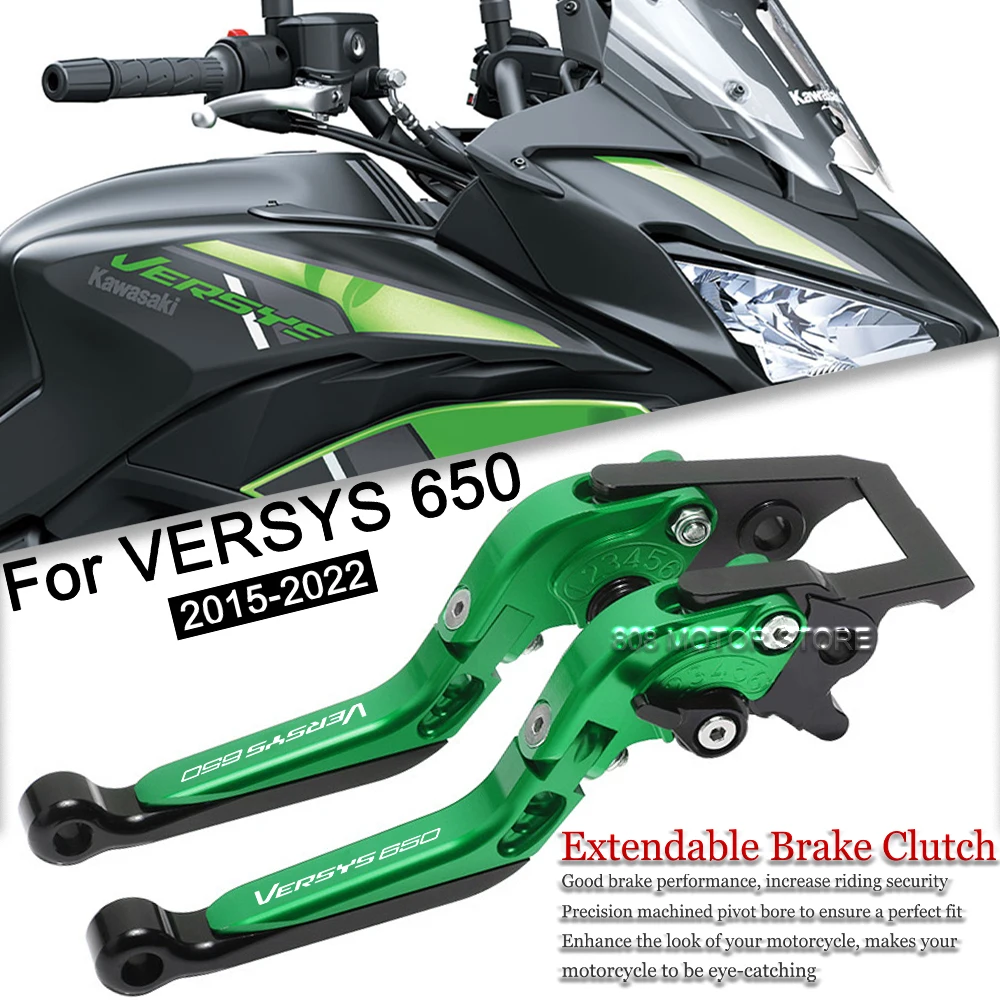 

For Versys 650 versys 650 2015-2022 Motorcycle Accessories CNC Brake Clutch Levers Adjustable Extendable Handlebar Grips