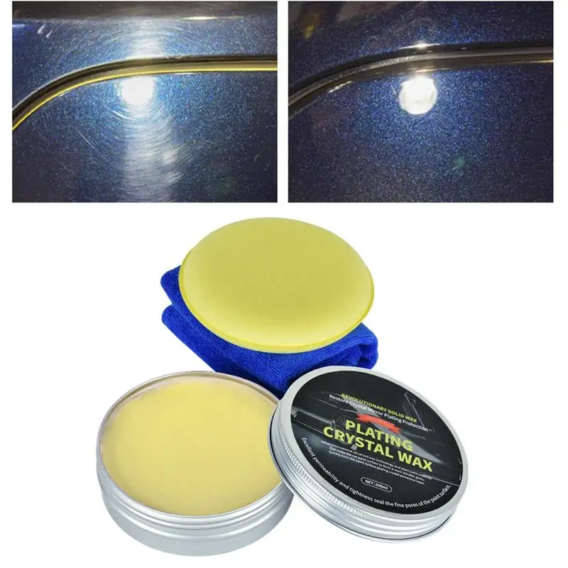 

Carnauba Car Wax 200ml Carnauba Wax Car Polish High-Gloss Shine Deep Gloss Car Wax Carnauba Paste For Easy Application