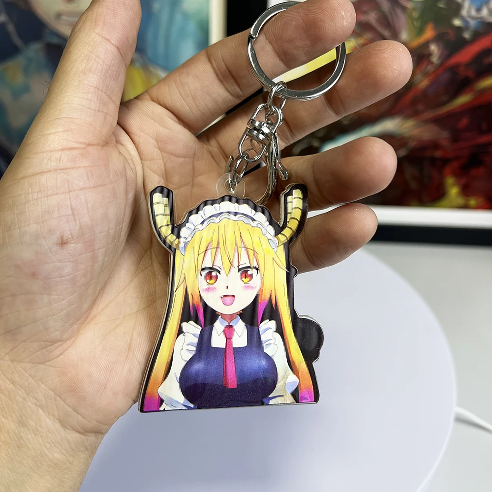 Anime Key ring Kobayashi Miss Kobayashi\'s Dragon Maid Keychain Pendants for Cars,Bags,Etc.(Pls Contact us for Full Catalogs)