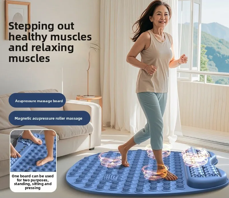 لوح ضغط الإصبع مع وسادة تدليك القدم الدوارة لتدليك القدم بالضغط الإبري في المنزل #2