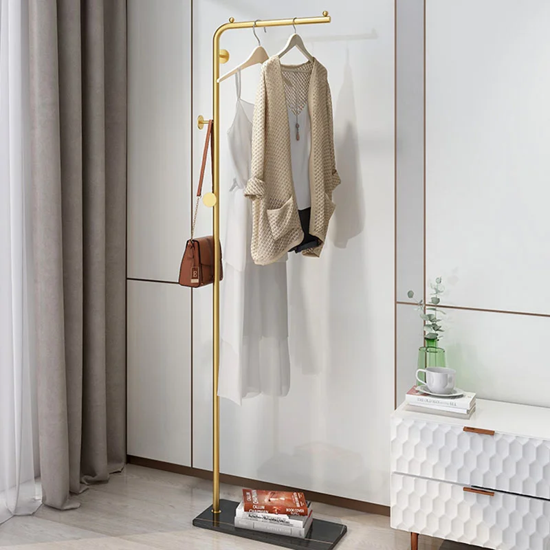 

Entryway Luxury Coat Rack Standing Design Bathroom Metal Hanger Space Saver Dressing Room Bags Porte Manteau Nordic Furniture