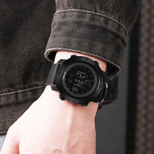 Imagen 2 del producto Reloj Digital SYNOKE para hombre, deportes al aire libre, correr, nadar, relojes deportivos al aire libre, relojes militares impermeables de 50M para hombre