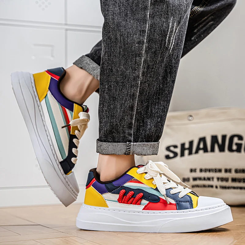 حذاء رجالي تنفس سميكة سوليد أحذية رياضية كاجوال في الهواء الطلق الجري أربعة مواسم جديد تنس الرجال باطن لينة الراحة الذكور أحذية رياضية