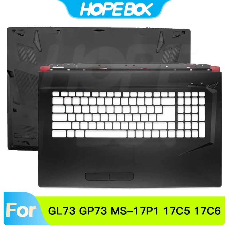 NEW Cover For GL73 GP73 GP73M MS-17P1 MS-17C5 17C6 17C7 17C8 Palmrest Upper Top Cover Lower Bottom Case Keyboard Bezel