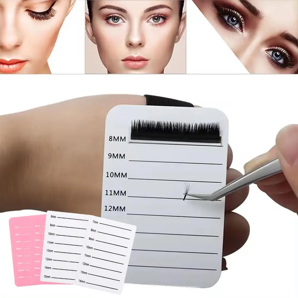 Acrilico Eyelash Extension Organizer Pallet ciglia finte con piastrelle in scala strumenti per cintura per ciglia supporto per innesto tavolozza X0o1