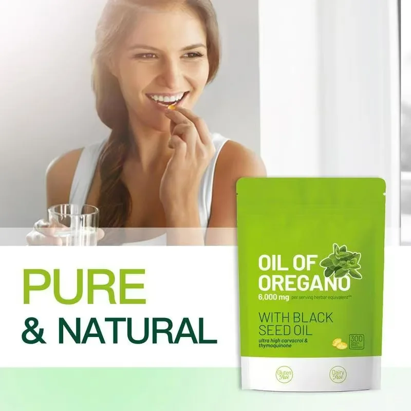

Oil of Oregano Capsules Enhance Immune Function Reduce Inflammation Clear Heat Detoxify and Maintain Intestinal Health