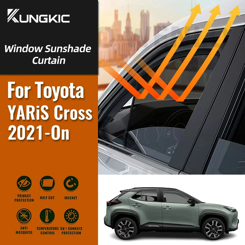 

Для Toyota Yaris Cross 2020 2021 2022 2023 2024 2025 автомобильный солнцезащитный козырек магнитный передний задний лобовое стекло шторка боковое окно солнцезащитный козырек