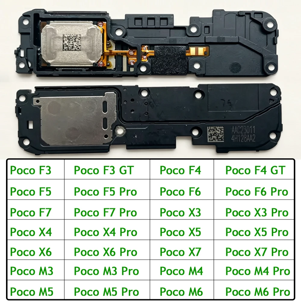 Loud Speaker Buzzer Ringer Loudspeaker Flex Cable For Xiaomi Poco F3 F4 F5 F6 F7 X3 X4 X5 X6 X7 GT M3 M4 M5 M5s M6 Pro 5G Ultra