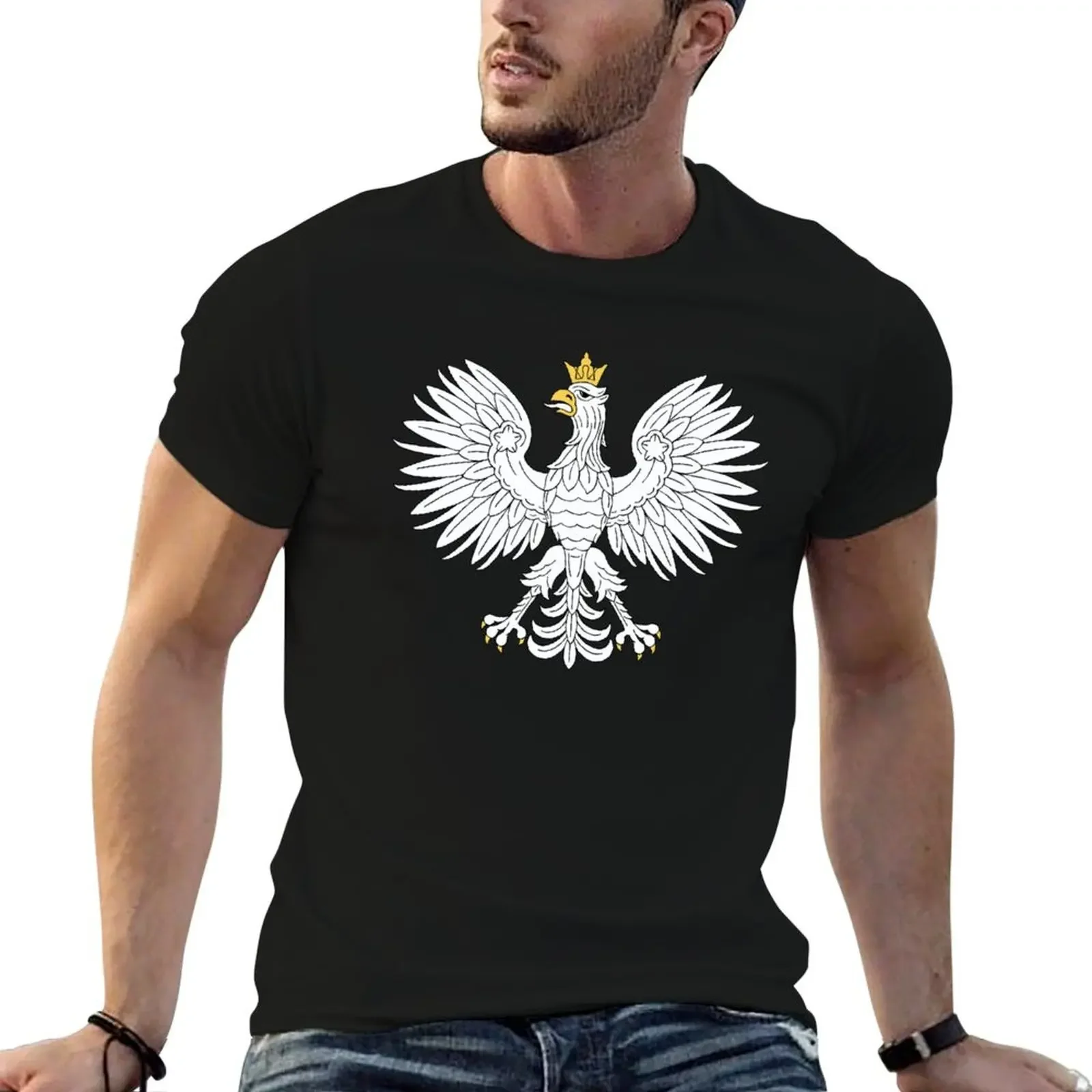 

Polish Eagle T-Shirt boys animal print plain man t shirt graphic shirts mens shirts graphic tee