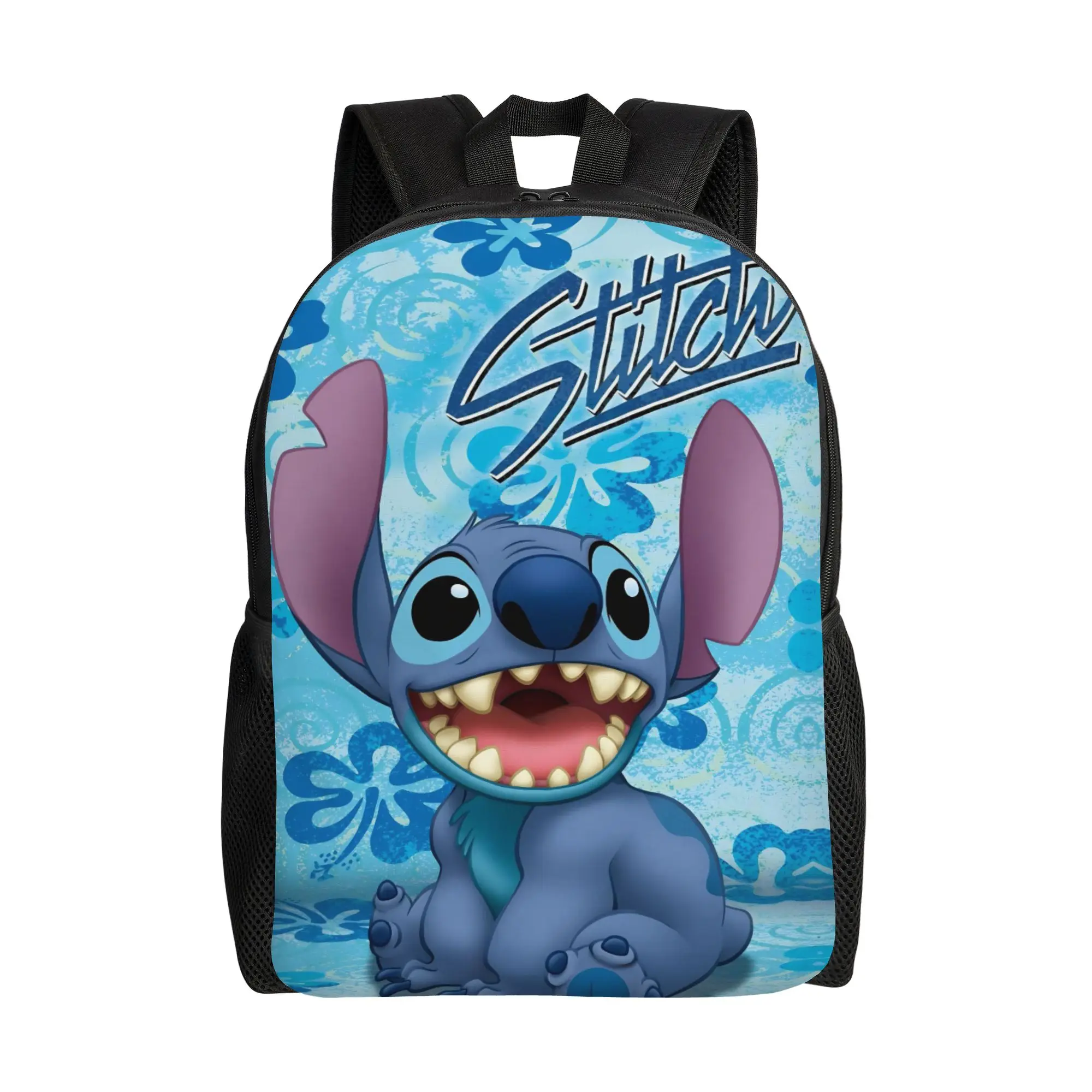 

Рюкзак Lilo Stitch для мужчин и женщин, повседневный, для школы и работы, с карманом для ноутбука, из холщовой ткани, с мультяшным принтом