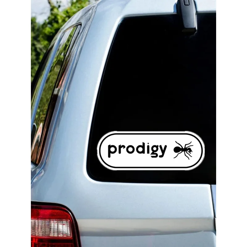 Autocollant auto-adhésif drôle, autocollant de voiture Prodigy, décorations automobiles imperméables sur pare-chocs fenêtre arrière 15cm PVC KK