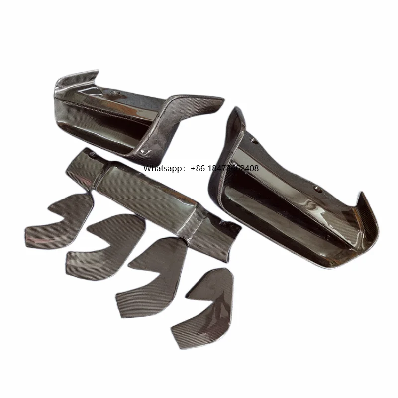 

Body Kit EB Style Carbon Fiber Rear Bumper Diffuser for 14-18 I8 Front Bumper Edge Side Apron Front Bumper Trim