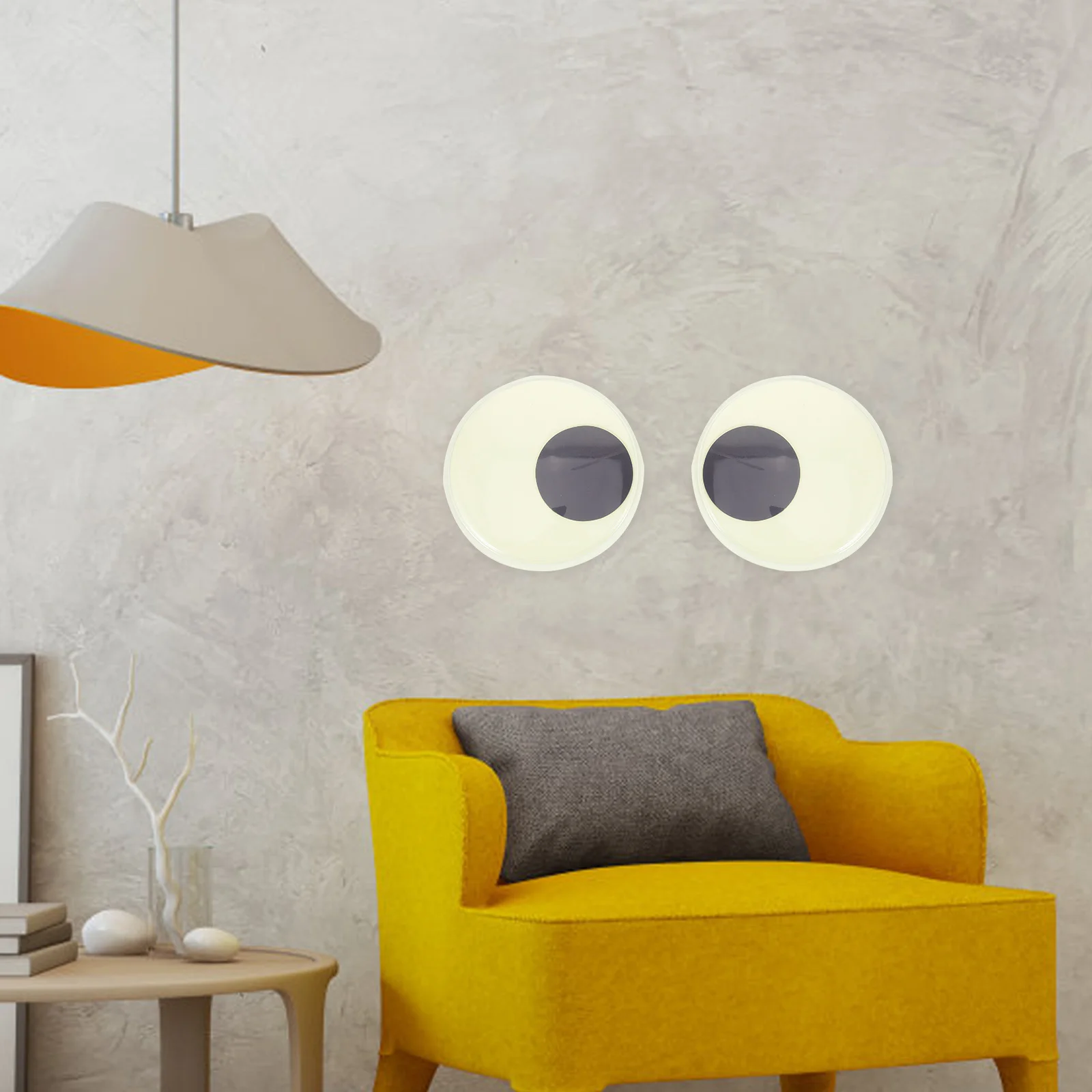 

2pcs Night Glow Eyes 150mm Bright Stickers Craft Accessories DIY Animal Projects Realistic eyeballs luminous for crafts