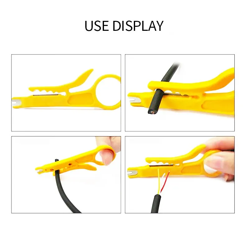 AMPCOM RJ45 Crimper Lan Tester Tool Set Ethernet Cable Stripper Punch Down Tool RJ 45 RJ11 Connector Network Cabling Repair Set