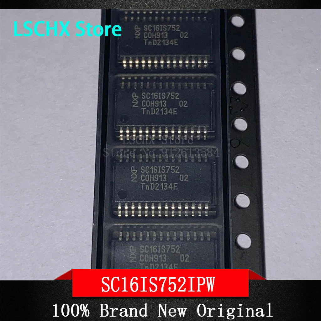 5~20piece/LOT SC16IS752IPW SC16IS752 TSSOP-28 Dual and i2c bus/SPI interface UART dual interface chip NEW Original In stock