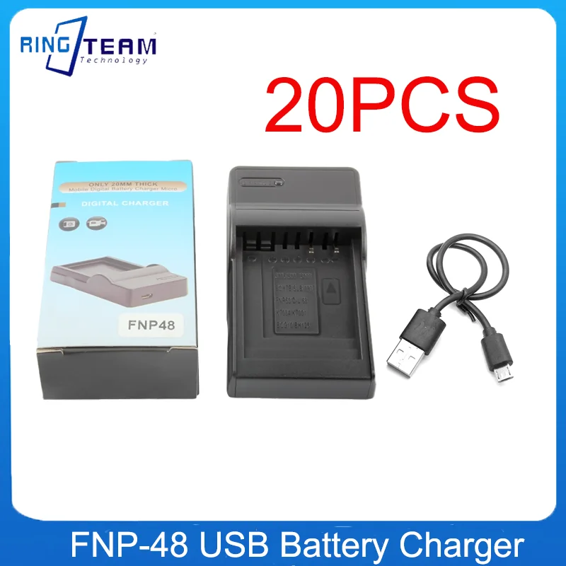 

20PCS/LOTS NP-48 FNP-48 BC-48 USB Charger for FUJIFILM XQ1 XQ2 Camera With USB MICRO Cable