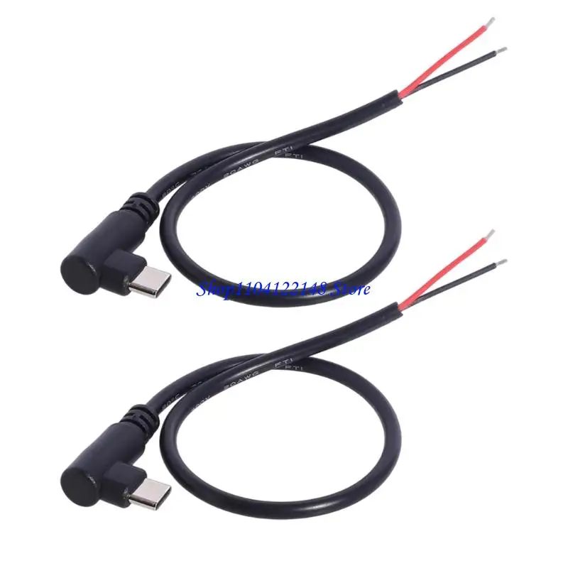 P9FA USB C Power Cable 2 Pack for DIY 5V Device Wiring