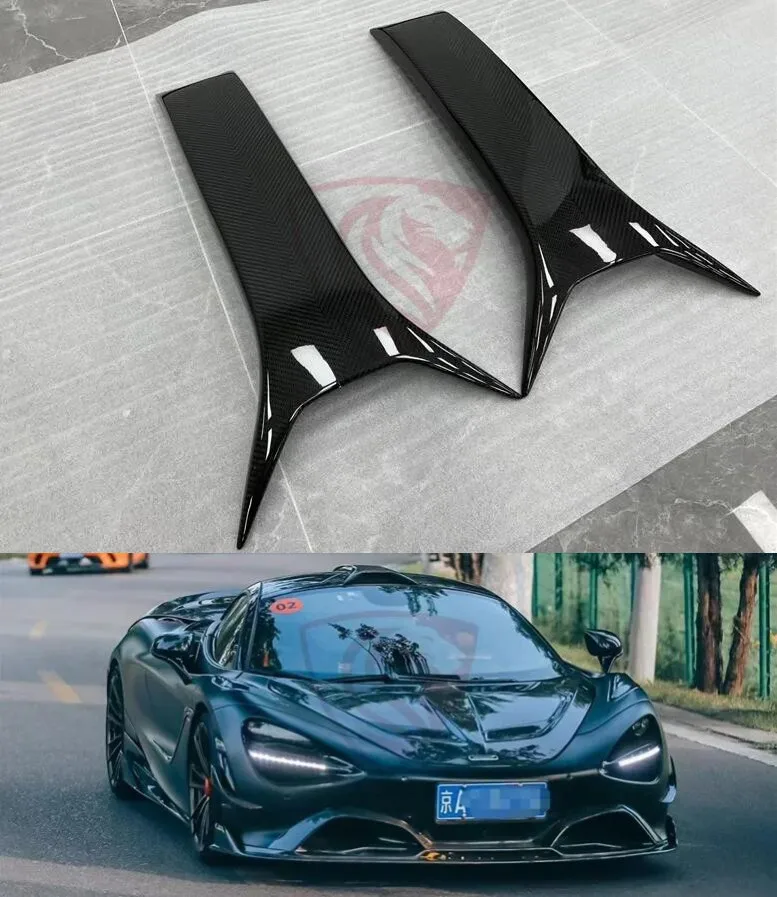 

Real Dry Carbon Fiber Rear Roof Air intake Top Air intake Vent Cover Body Kits For McLaren 720S 2017-2021