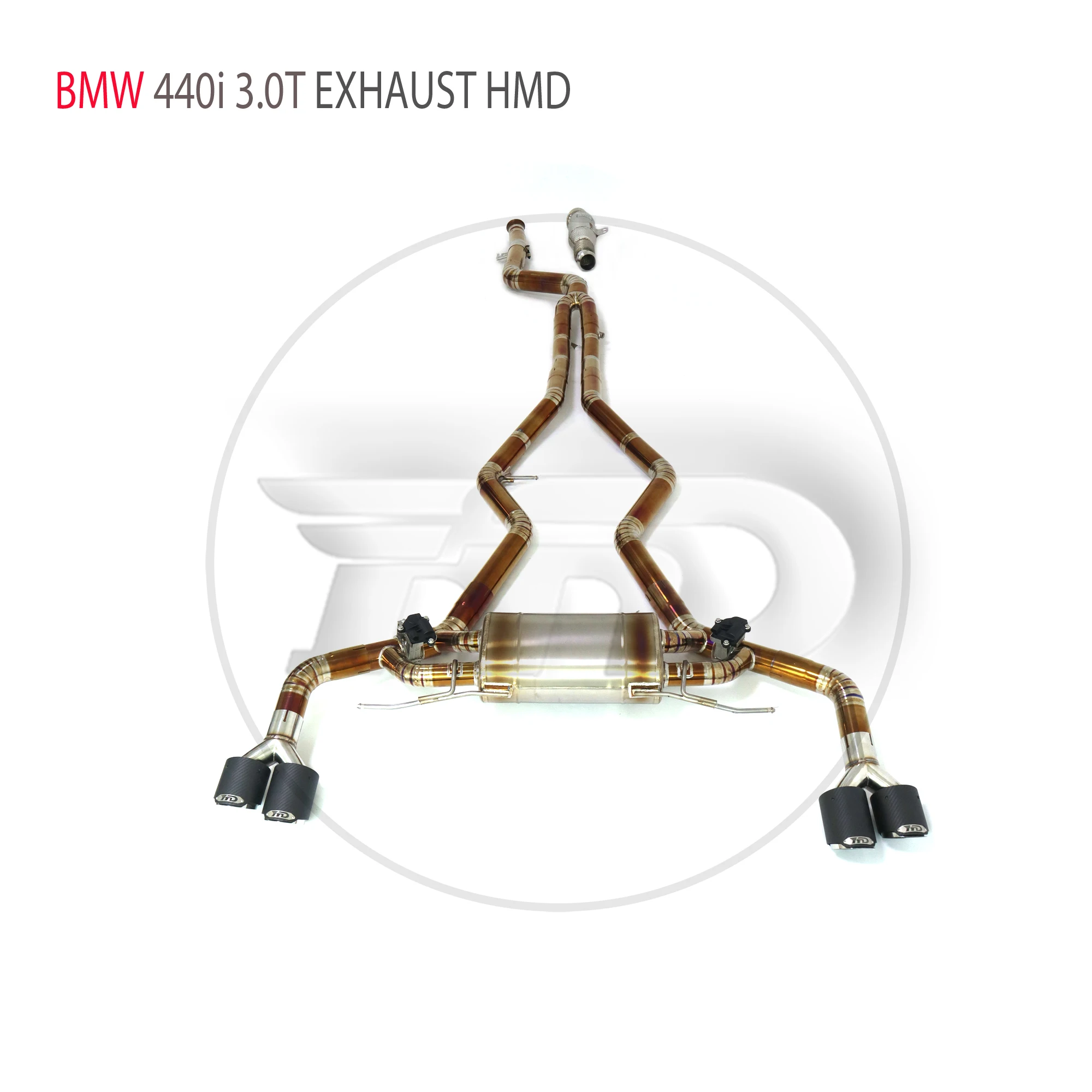 

HMD Titanium Alloy Exhaust System Performance Valve Catback For BMW 440i B58 3.0T Car Muffler