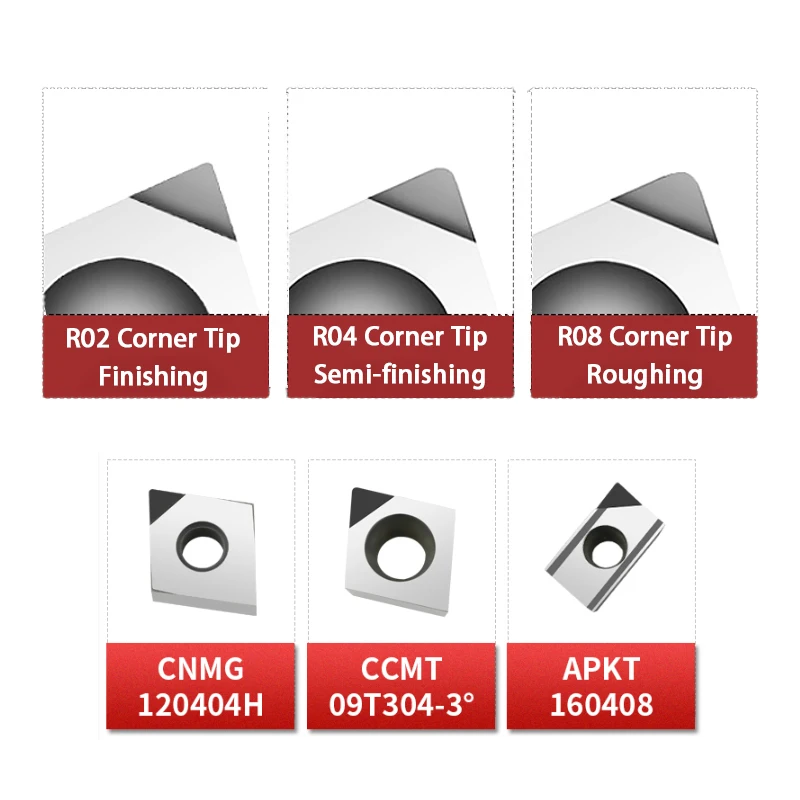 Q.Grt – outil de tournage en carbure CNC CBN, tour en alliage d'aluminium, avec insertion de diamant, RPGT1003-R5 à RPGT1204MO-R6 PCD