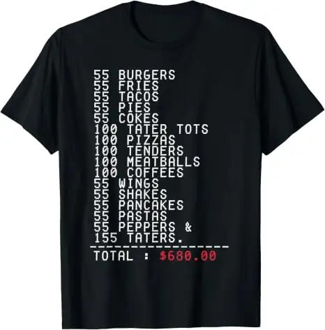 55 Burger 55 Pommes Ich Denke, Du Solltest Weggehen Lustiges T-Shirt Y2k Persönlichkeit Familienparty Kleidung Humor Aufdruck T-Shirt – Detail 15