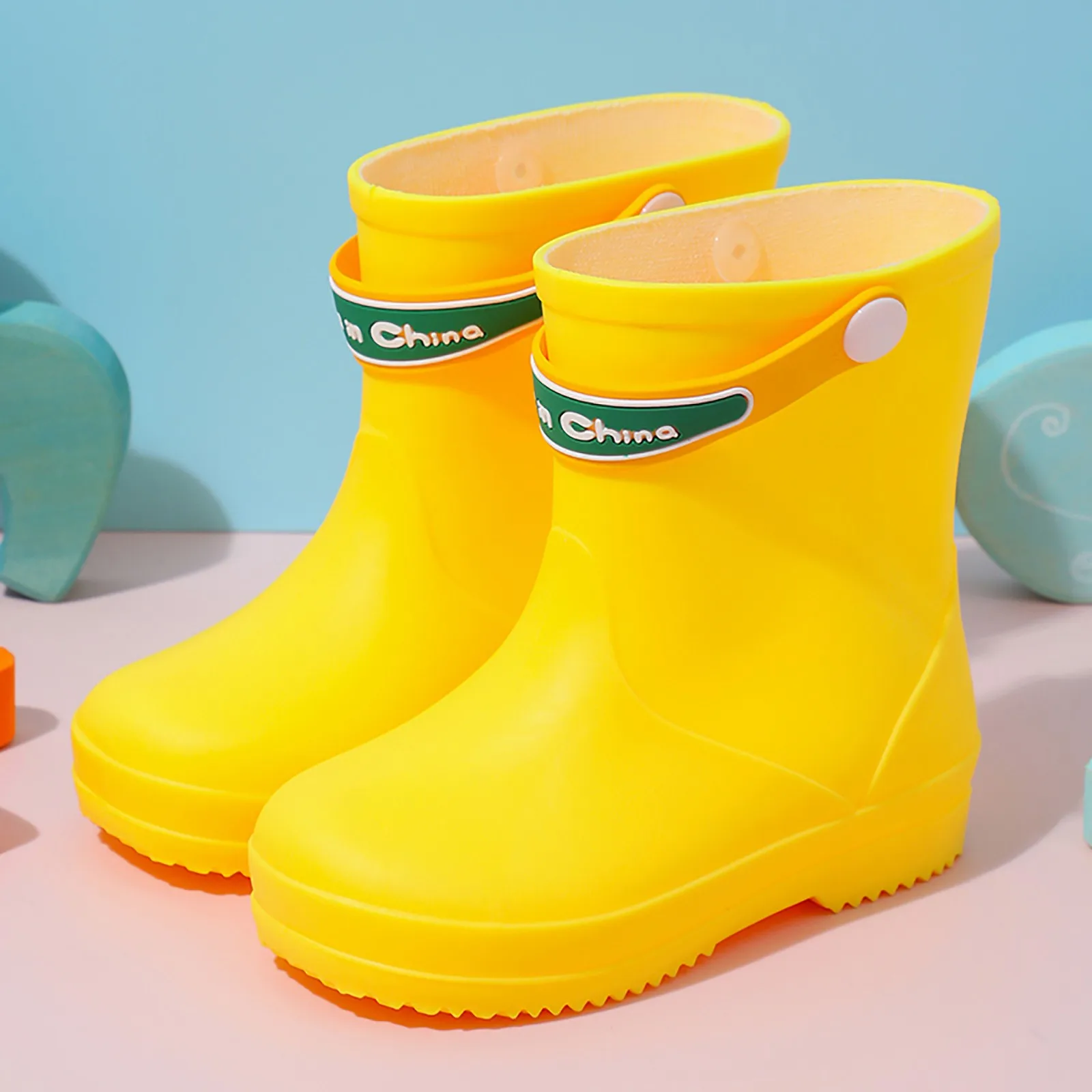 

Boots Toddler Girl Children's Rain Shoes Girls Kindergarten Baby Non Slip Rain Boots Water Shoes Toddler Cow Girl Boots