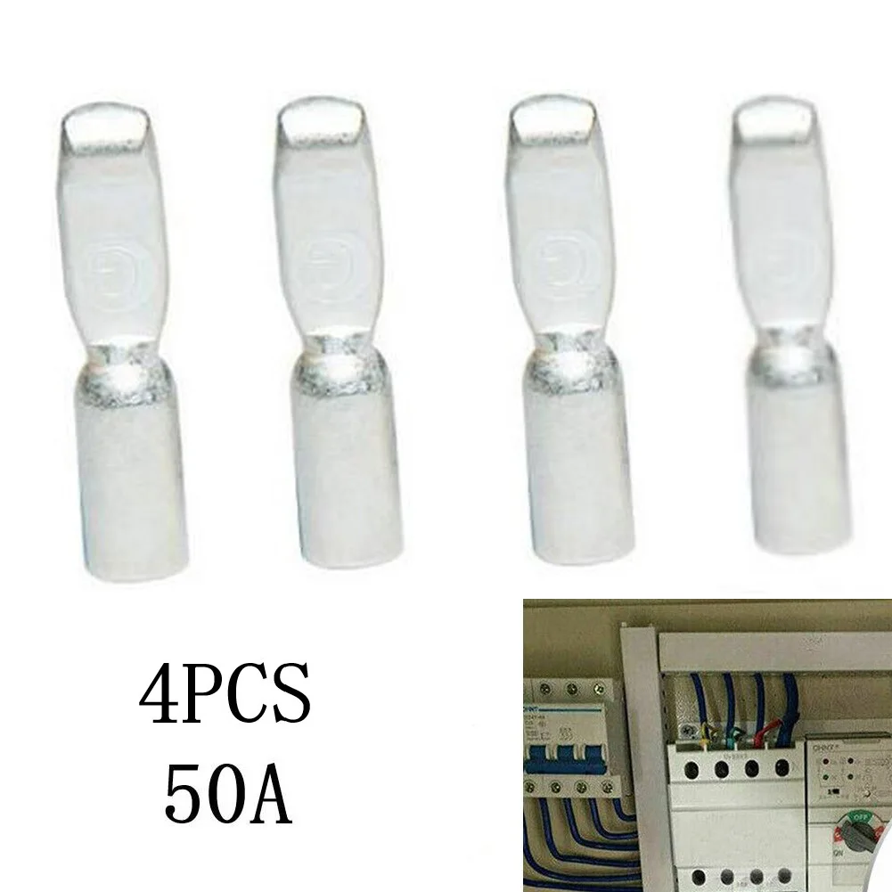 

Quantity 4PCS 4X For Anderson Plug Contacts Pins Lugs Terminals for 50120Amp Connectors Designed for Battery Connections