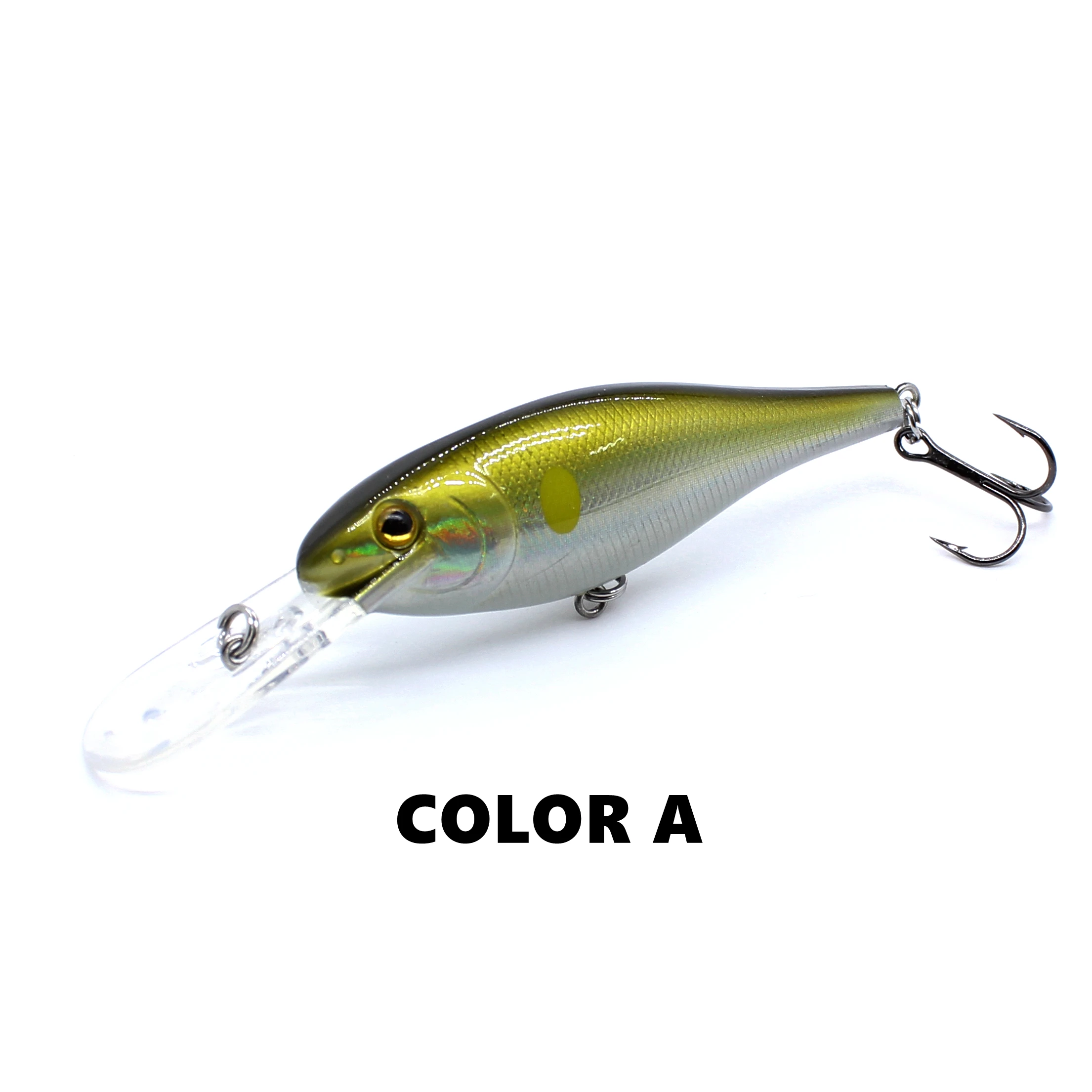 AOCLU Crankbait Wobbler 70 mm 8,7 g schwimmender Shad harter Köder Minnow Tauchtiefe 1,5–3,3 m Angelköder VMC Haken Tackle Qualität – Detail 6