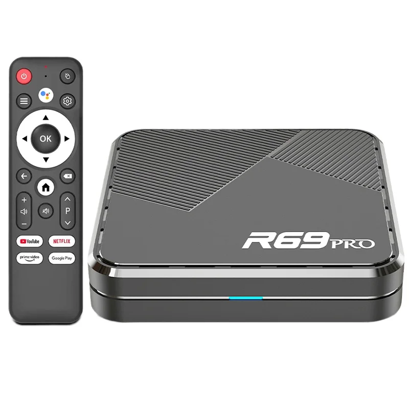 R69 PRO Ultra HD 8K Set Top Box Android 14 Allwinner H728 WiFi 6 1000M LAN Bluetooth 5.0 Odtwarzacz multimedialny do kina domowego Smart TV Box — 2