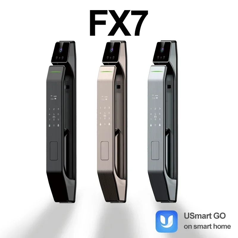 004 New Arrival USmart Go APP Lock Fingerprint Digital Wifi Lock Connected Camera Monitor Send Photo To Mobile