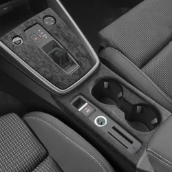 Genuine Italian Suede Interior for LHD Audi A3 S3 2021-2024 - Dash Center Console Door Steering Wheel Gear Shift Panel Overlays