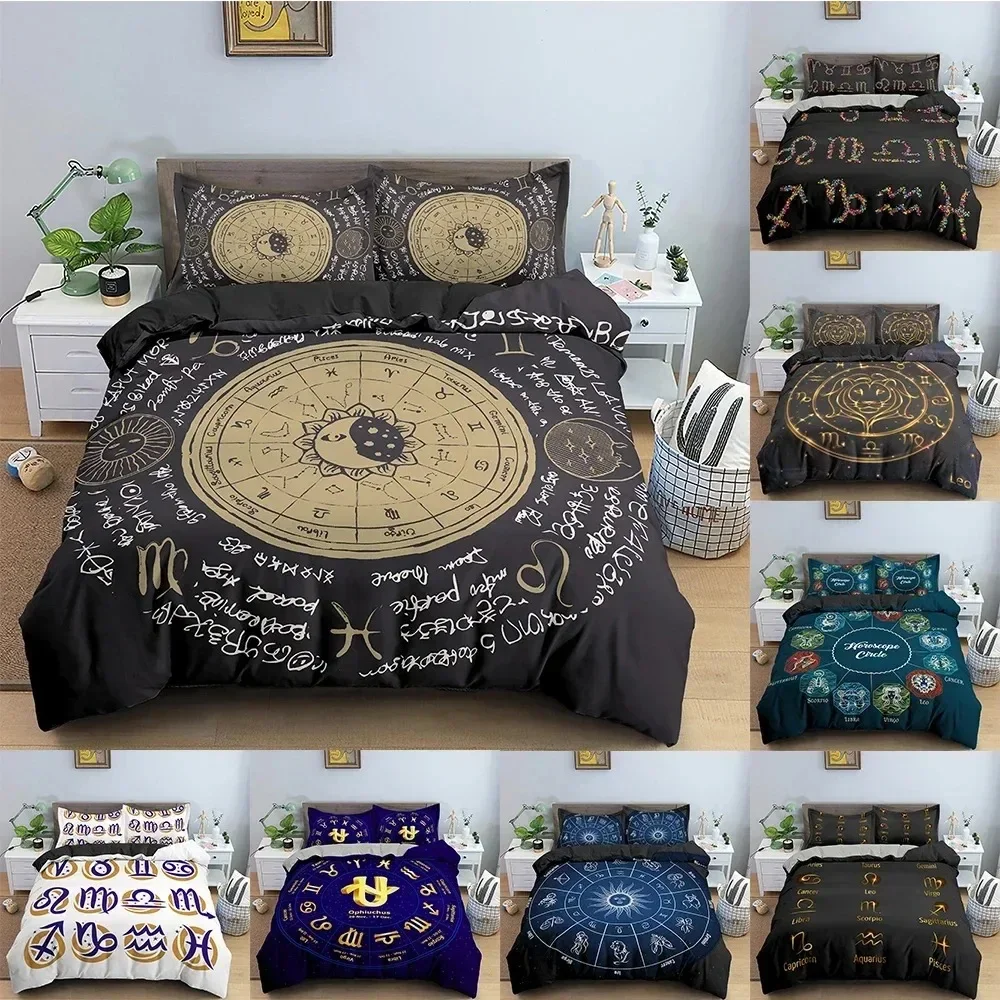 

Psychedelic Duvet Cover Constellation Bedding Set For Bedroom Astrological Comforter Quilt Covers USEUAU Single Double