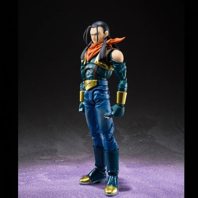 Dragon Ball Super Android 17 Action Figure Anime Model Collectible Toy Joint Movable Doll Kit Desktop Ornament Decoration Gift view 4
