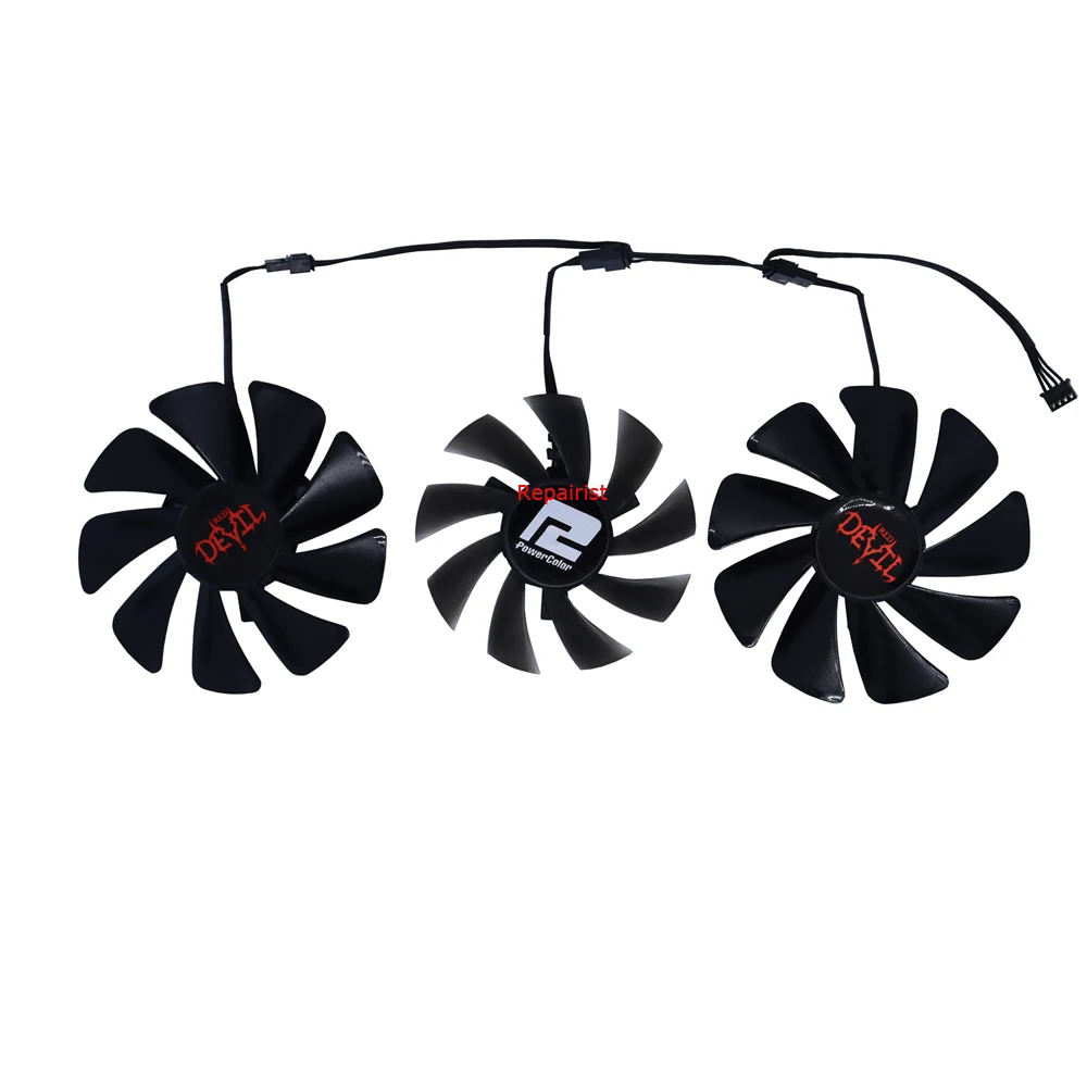 3Pcs/Set,Graphics Video Card Fan,GPU VGA Cooler,DIY GA91S2H GAA8S2U,For Powercolor Red Devil Dragon RX 6900 6800 XT RX6800 16GB