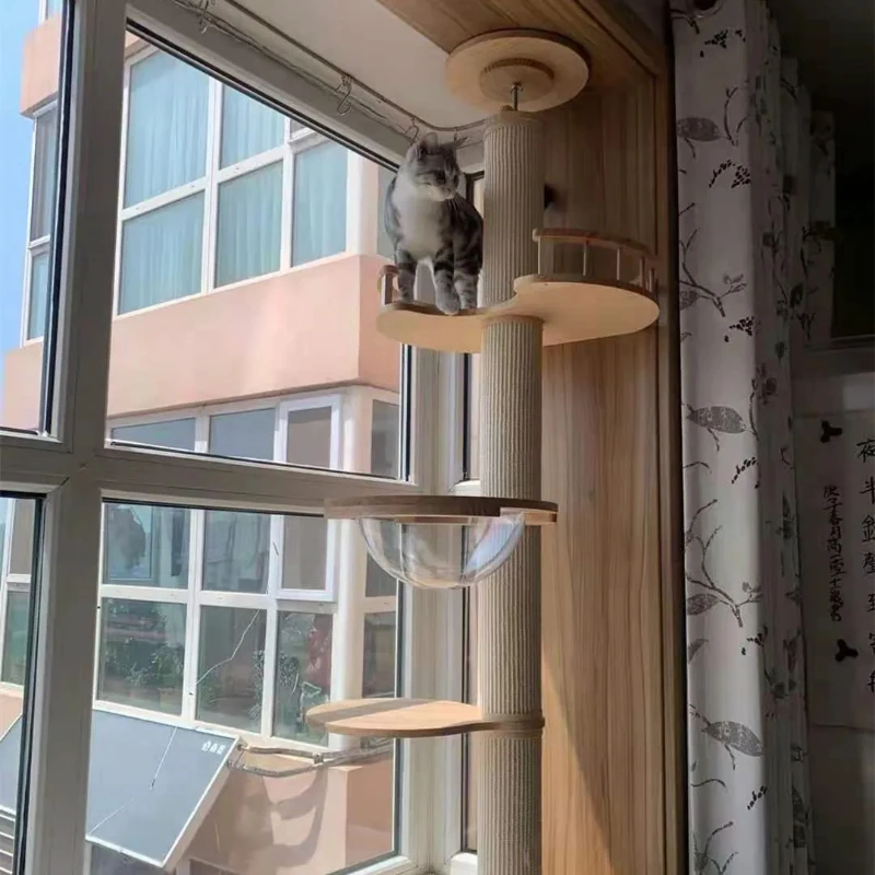 Floor To Ceiling Cat Tree Modern Cat Tree Luxury Climbing Cat Tree Tower