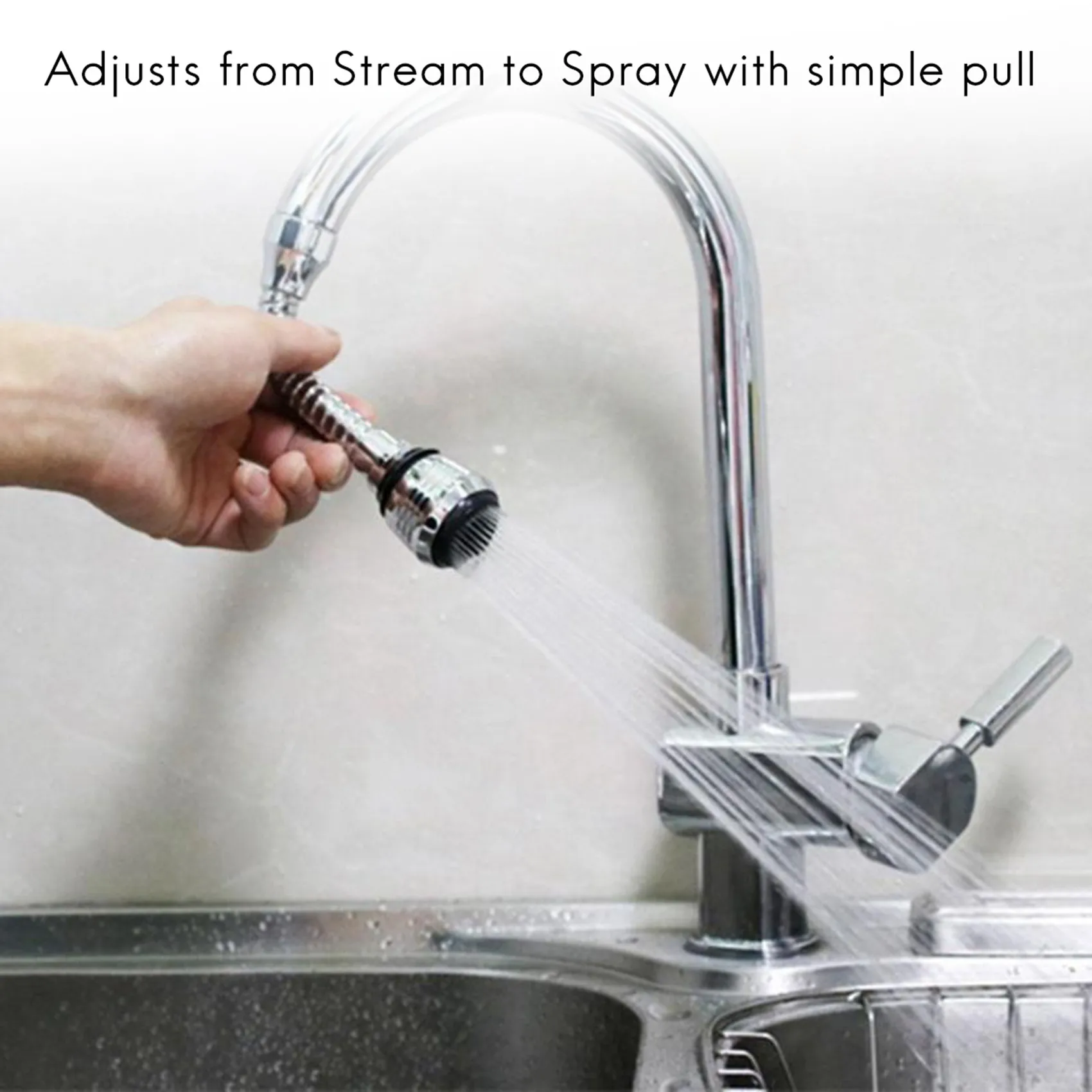 

N96R Stainless Steel 360 Degree Rotatable Water Saving Faucet Tap Aerator Faucet Nozzle Filter Water Faucet Bubbler Aerator
