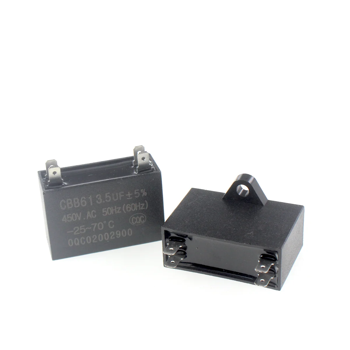 2 uds CBB61 1UF 1,5 UF 2UF 2,5 UF 3UF 3,5 UF 4 UF 4,5 UF 5 UF 6 UF 8 UF aire acondicionado ventilador externo condensador de arranque Motor Run 450V