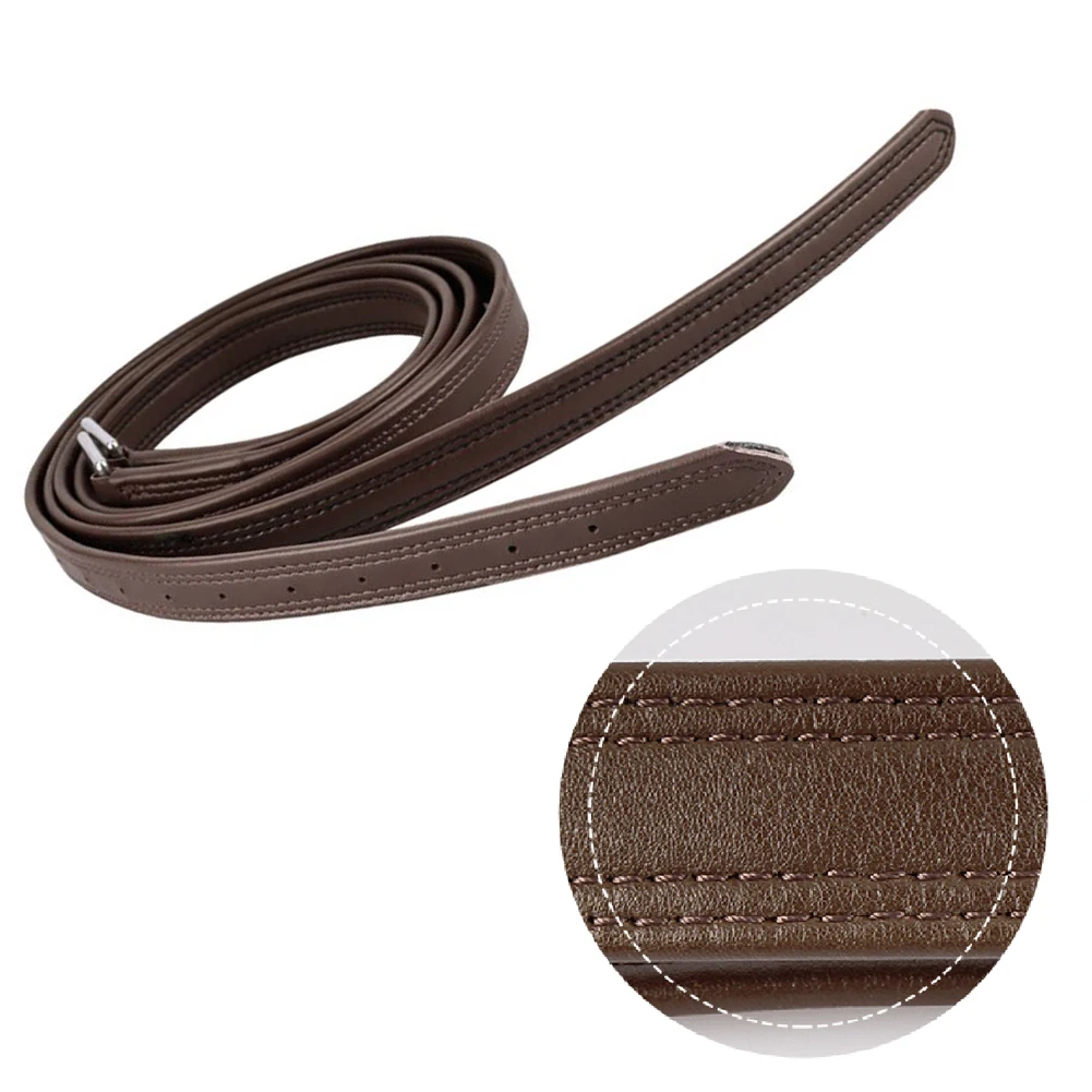 

2pcs Stirrup Strap Leather Stirrup With Stainless Steel Hardware Soft Adjustable Horse Stirrup Holder Strap Equestrian Supplies