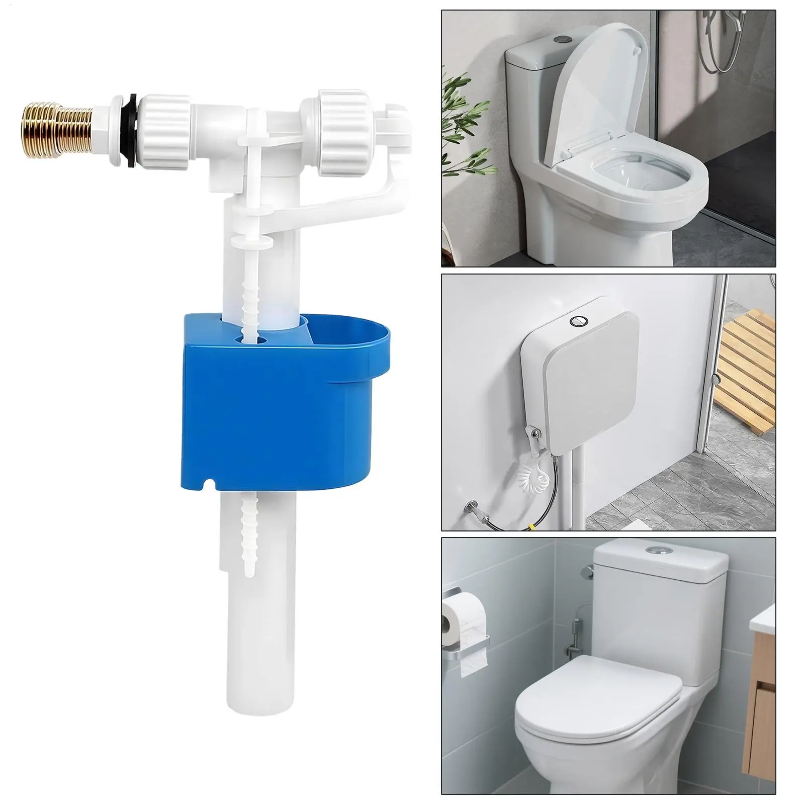 

Toilet Flush Valve Leak Proof Replacing Part Toilet Float Valve For Home Dorm Hotel Bathroom Dormitory Apartment Rental