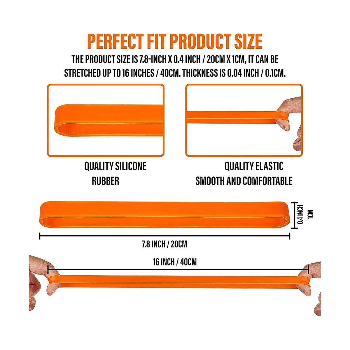 Große Gummibänder, dicke Gummibänder, breite Gummibänder, große Gummibänder Büromaterial (20 Stück)