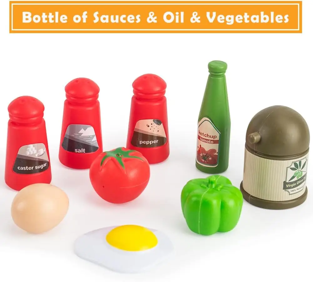 Kinderen Keuken Speelgoed Set 32 Stuks Peuters Pretend Koken Speeltoestel Accessoires Met Potten Pannen Gebruiksvoorwerpen Kookgerei Voedsel Kerstcadeaus