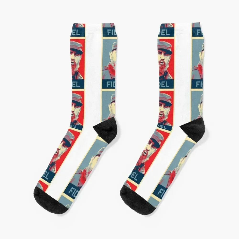 Fidel Castro Hope Poster Socks hiking kids Socks Ladies Men's