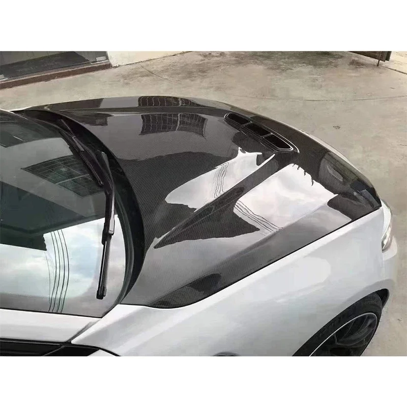 For BMW M2 F87 M2C Carbon Fiber Hood Engine Cover Hood Car Headliner Hood Cover P Style Upgrade Auto Parts body kit