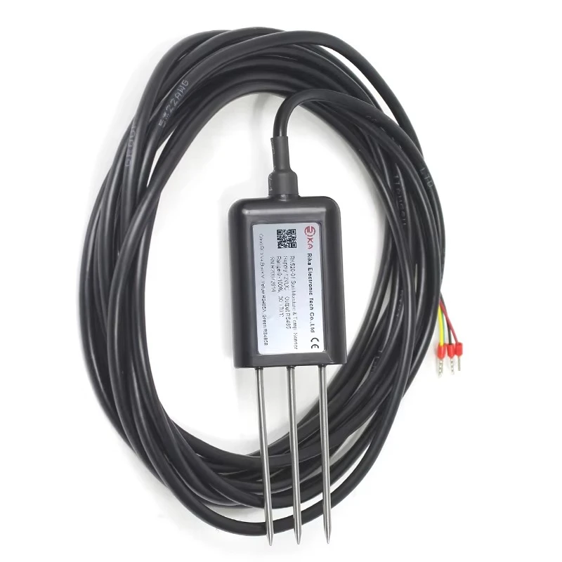 RK520-01 TDR Soil Moisture Measurement Sensor Temperature Probe 12-24VDC, output 4-20mA