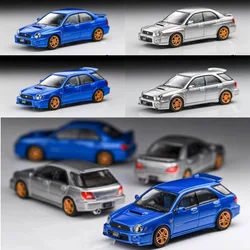 Furuya 1:64 Impreza WRX STi Sedan / Wagon  Mk2 GD GG Blue / Silver Diecast Model Car