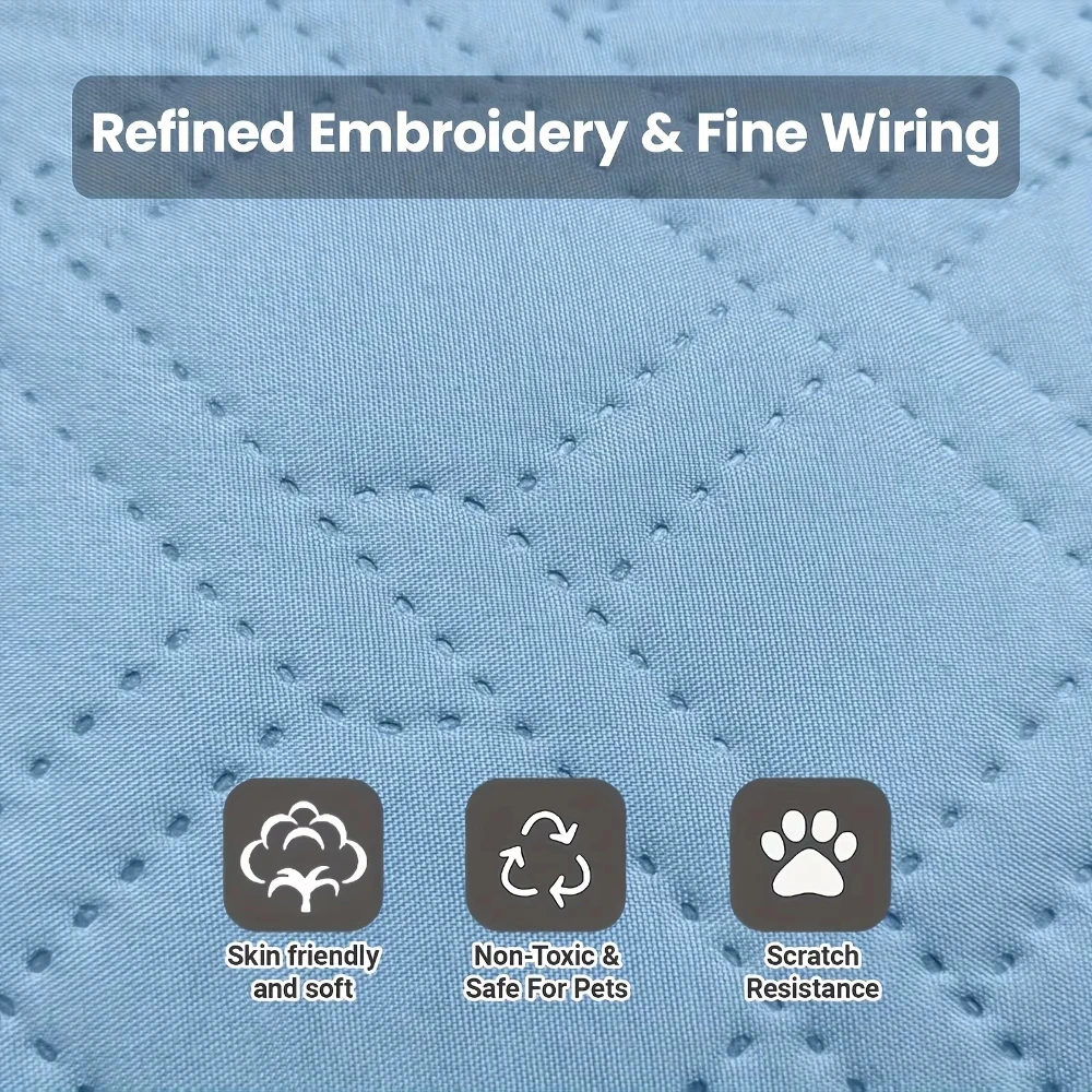 1PC A Pet Cooling Pad Ceiling Washable And Anti Slip Bottom Large Dog Cooling Bed And Cat Ice Pad Cooling Pad For Pets Machine - view 5