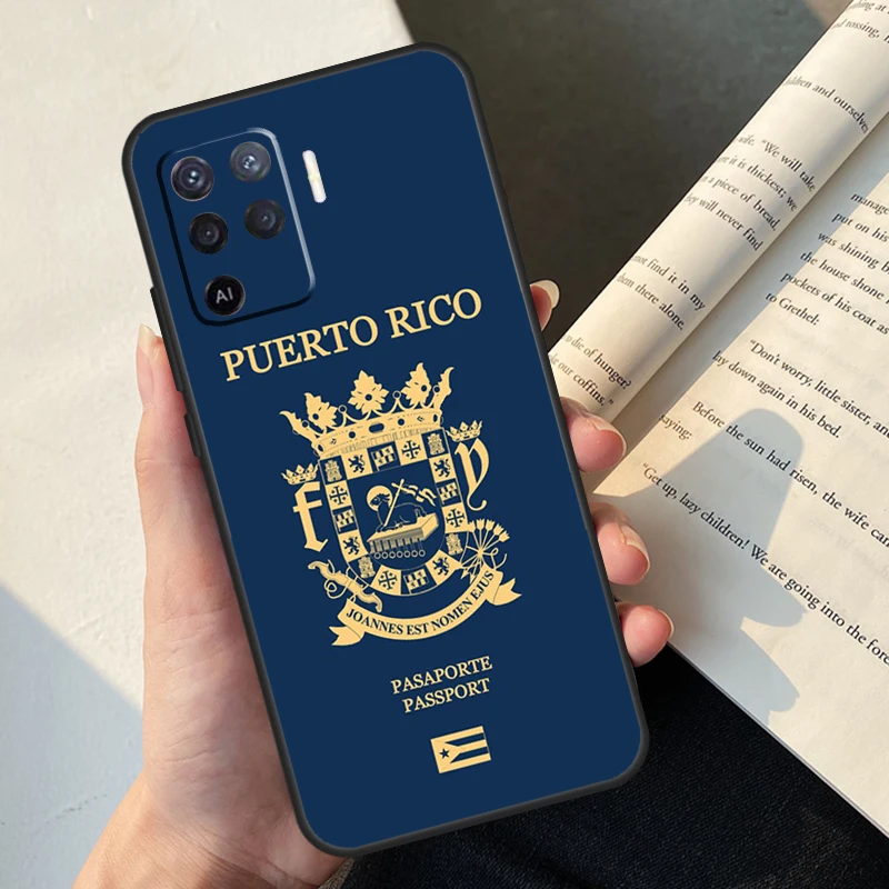 Puerto Rico Flag For OPPO Find X5 X3 Pro A5 A9 A31 A53 A53S A54 A74 A94 A15 A16 A52 A72 A83 A91 A93 Case