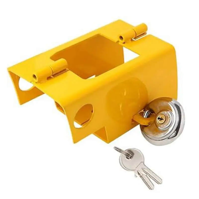 

Trailer Hitch Locks Strong Weatherproof Trailer Hitch Lock Secure Trailer Hitch Lock Adjustable Anti-Theft Tongue Lock For